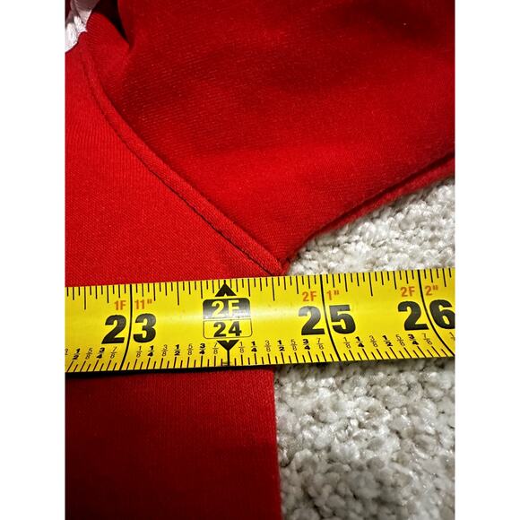 Stadium Men’s XXL Hockey Jersey Style Crewneck Sweatshirt Red Black Stars XX - Picture 4 of 6